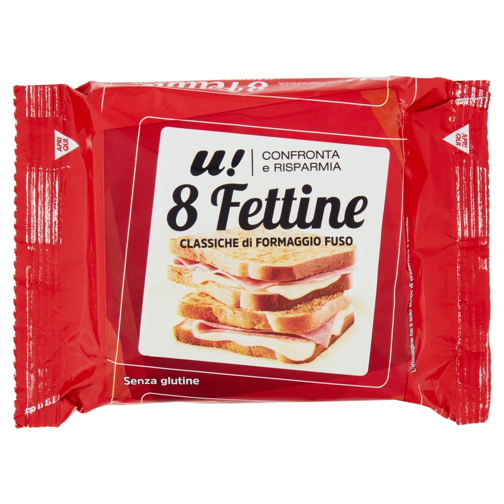 Fettine di Formaggio Fuso, 200 g, 8 Pezzi